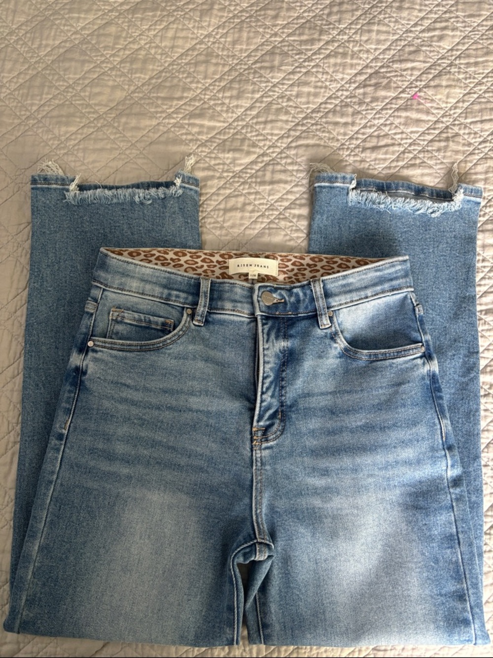 Risen NWT Light Blue Women's High-Rise Straight Jeans